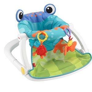 Fisher-Price Sit-Me-Up Floor Seat, Aqua Frog